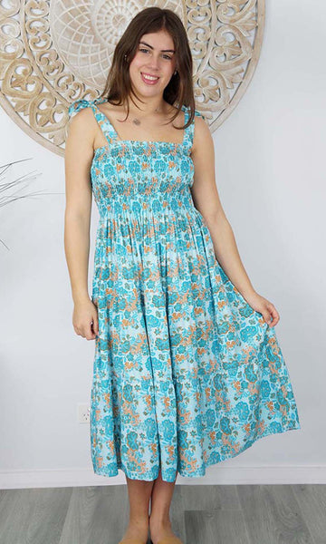 Tie up Smock - cotton main image 1