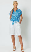 Cotton Cap Sleeve Shirt Summer Breeze