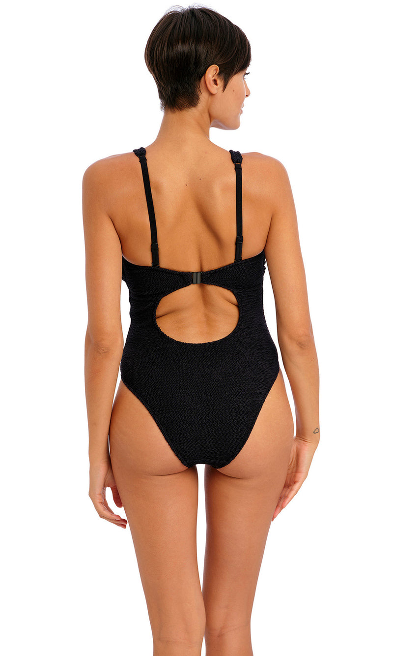 Ibiza Waves Black UW Swimsuit, Special Order D Cup to G Cup