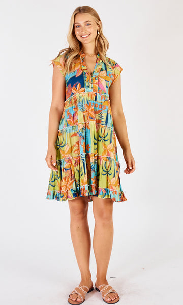 Crushed 'Laguna' 2-Tier Dress
