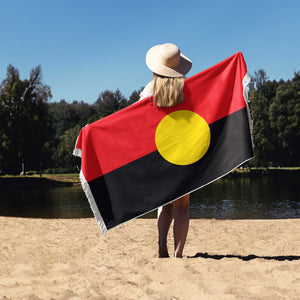 Aboriginal Art Towel Aboriginal Flag
