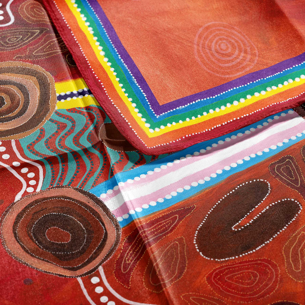 Aboriginal Art Scarf Gulumarrigu