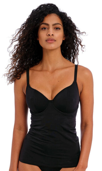 Jewel Cove Plain Black UW Tankini Top, Special Order D Cup to HH Cup –  Azure Beach and Resort Wear
