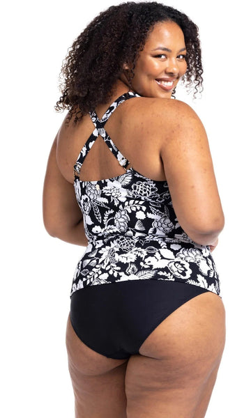 Artesands Woman's Plus Size Hues Raphael Underwire One Piece Swimsuit (E-F  Cup) at