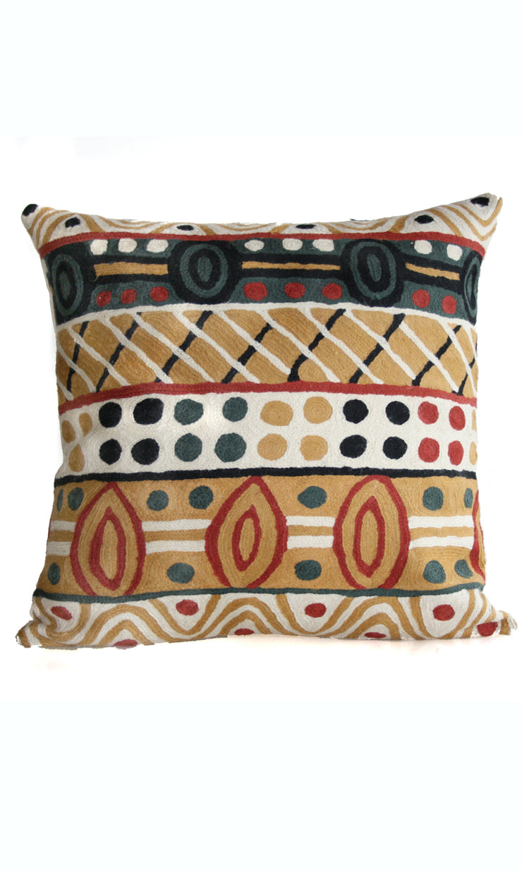 Aboriginal Art Cushion Cover by Josette Papajua