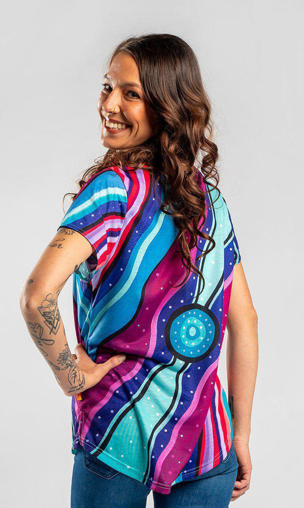 Aboriginal Art Fashion Top Jara Yaganya