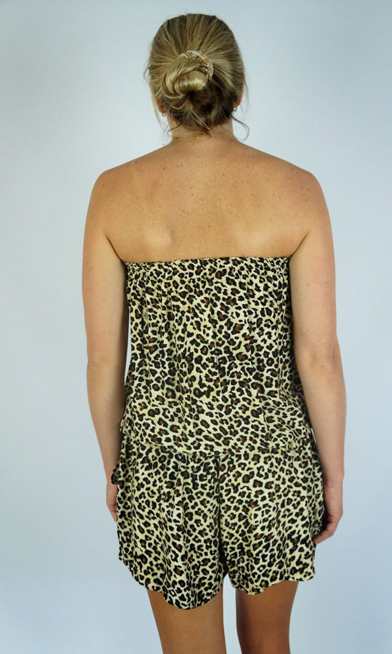Rayon Jumpsuit Short Baby Cheetah, More Colours