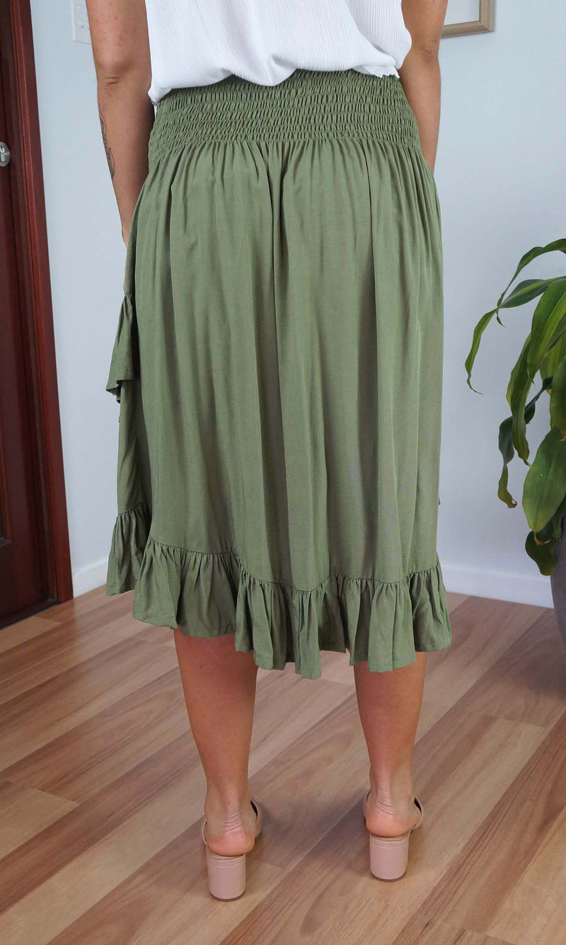Rayon Skirt Ibiza Plain, More Colours