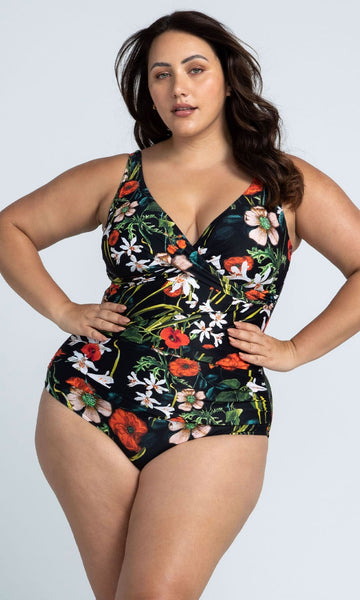 Colorful One Piece Swimsuit Half Sleeve, Artesands