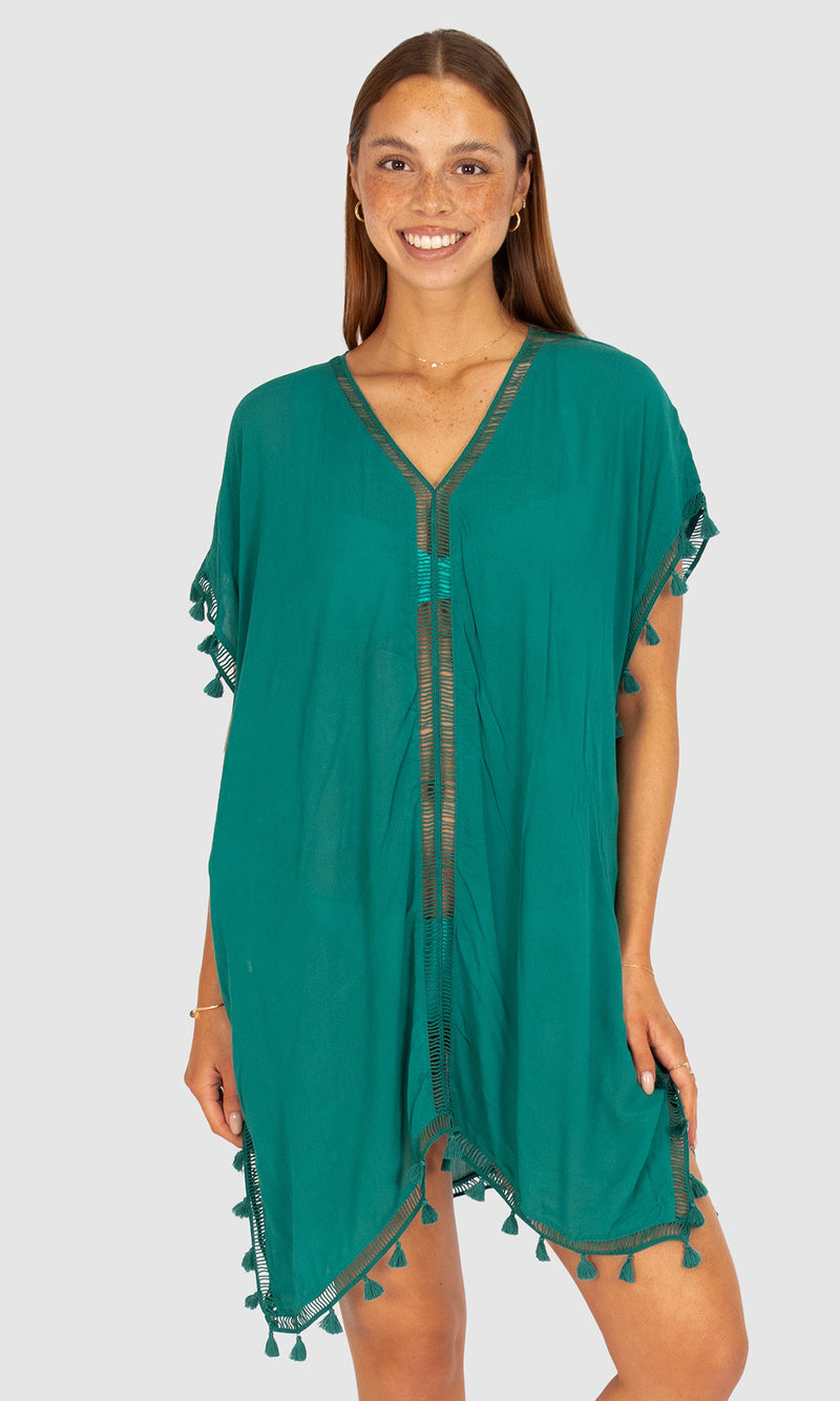 Crinkle Viscose Moroccan Kaftan, More Colours