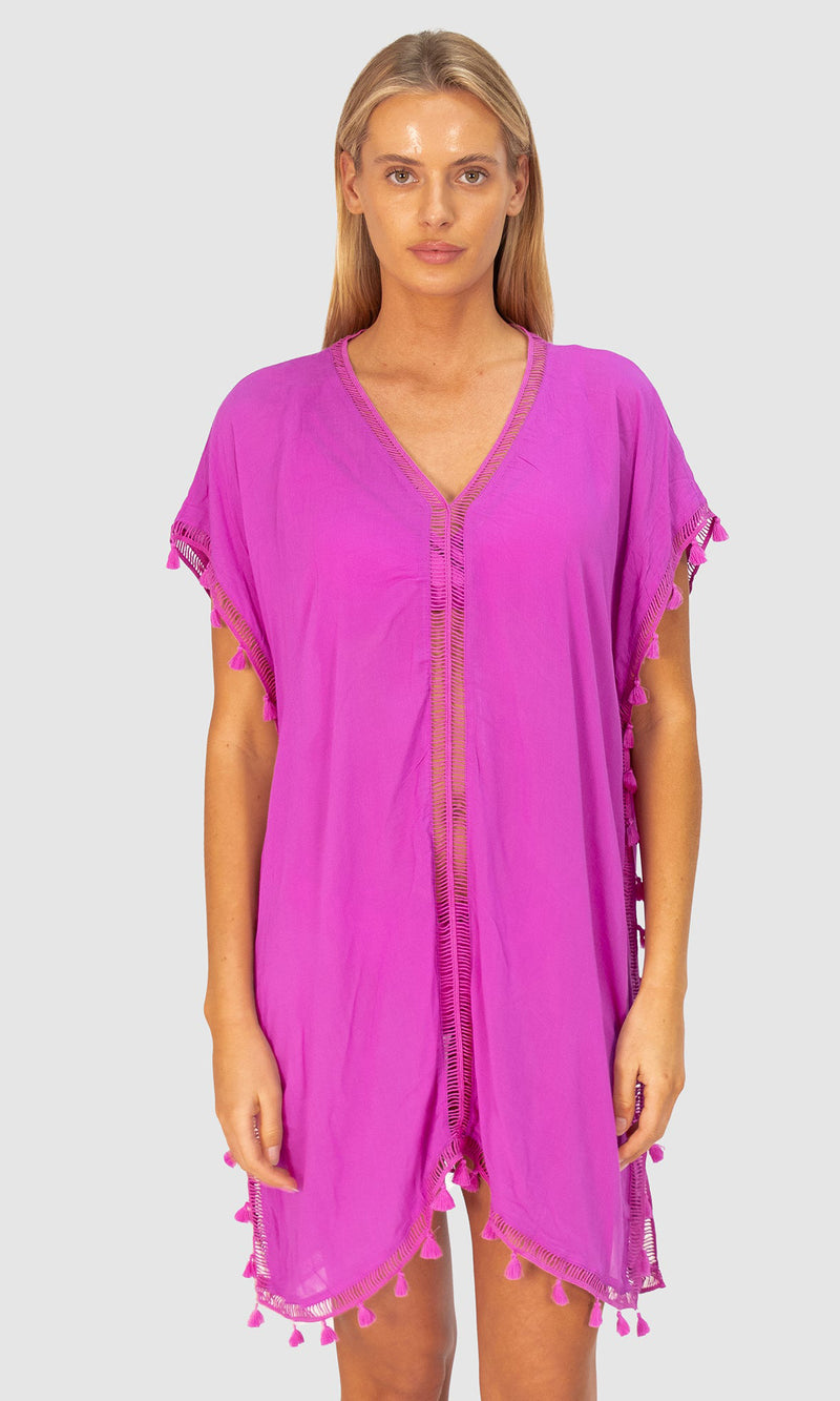 Crinkle Viscose Moroccan Kaftan, More Colours
