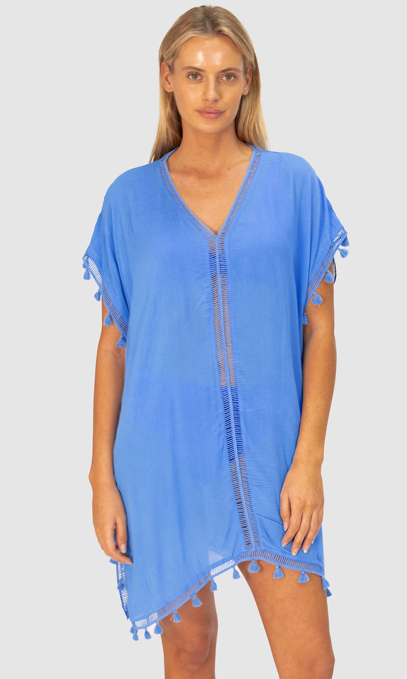 Crinkle Viscose Moroccan Kaftan, More Colours