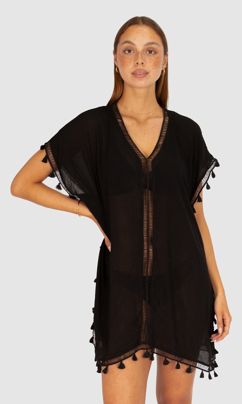 Crinkle Viscose Moroccan Kaftan, More Colours