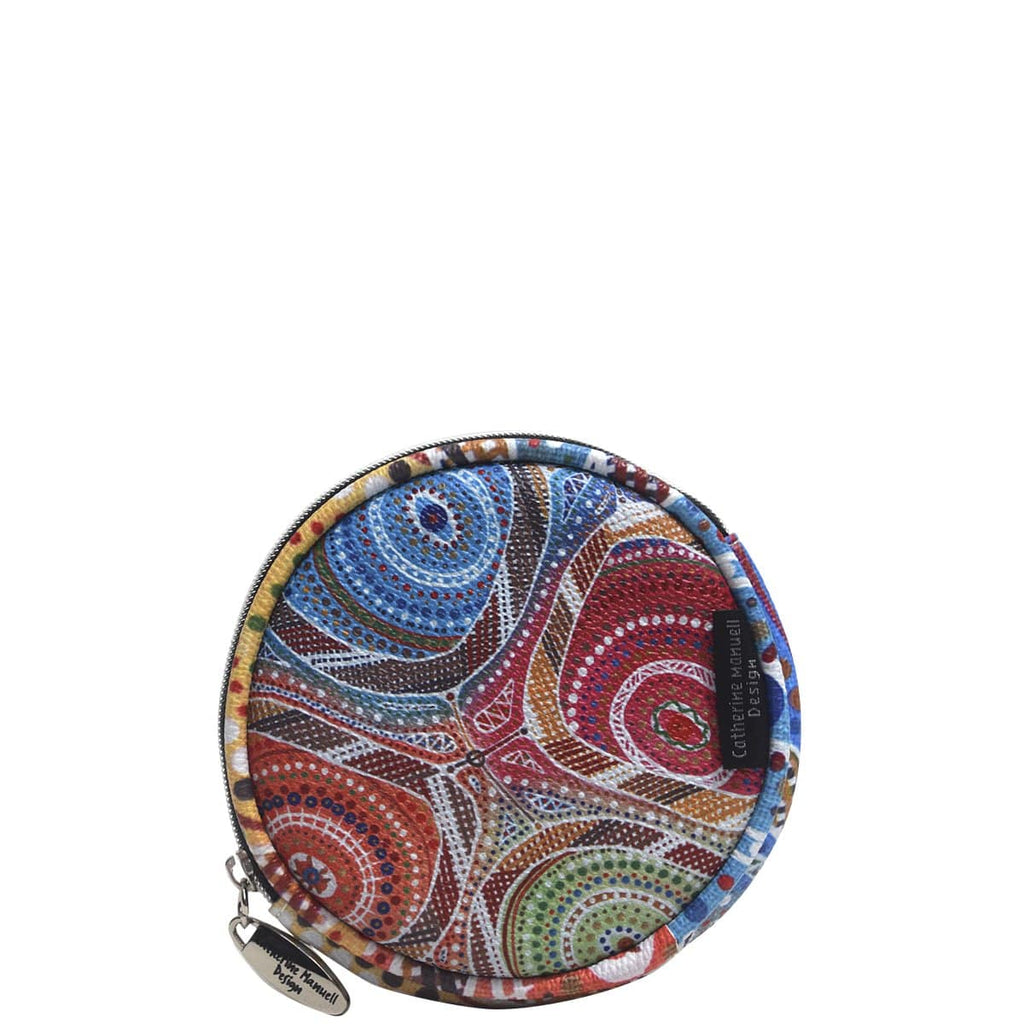 Aboriginal Art Full Moon Coin Purse Elements