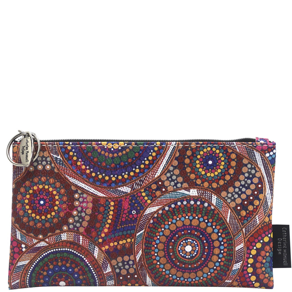 Aboriginal Art Medium Overflow Purse Community Unity