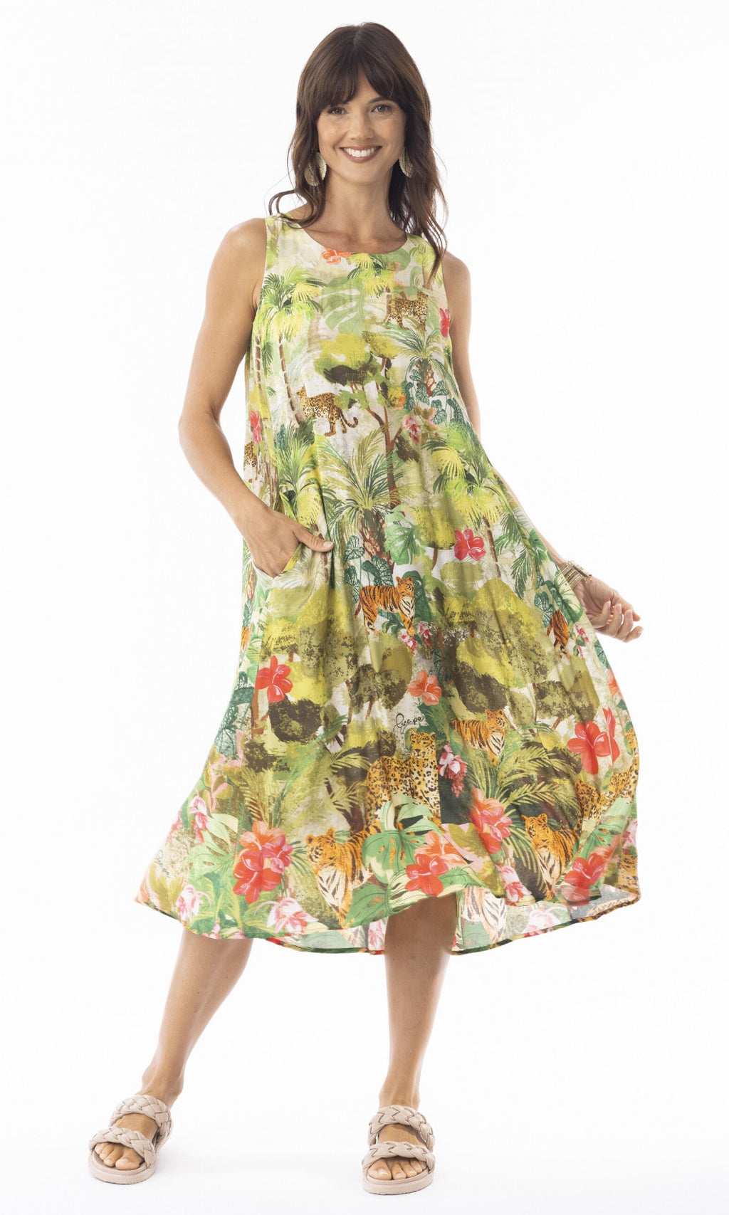 Rayon Cecilia Dress Sleeveless