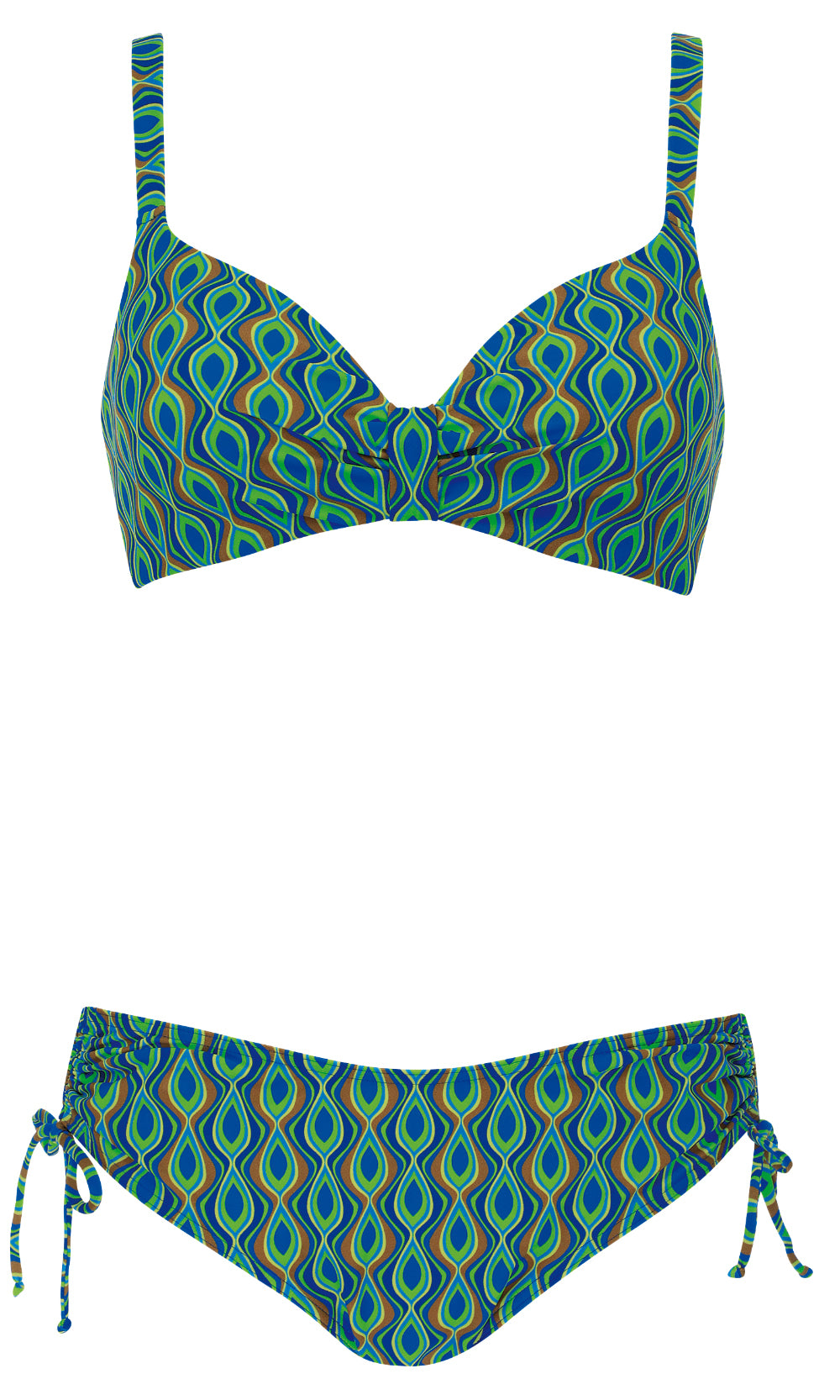 Bikini Set Peacock Paradise, Special Order A Cup to D Cup