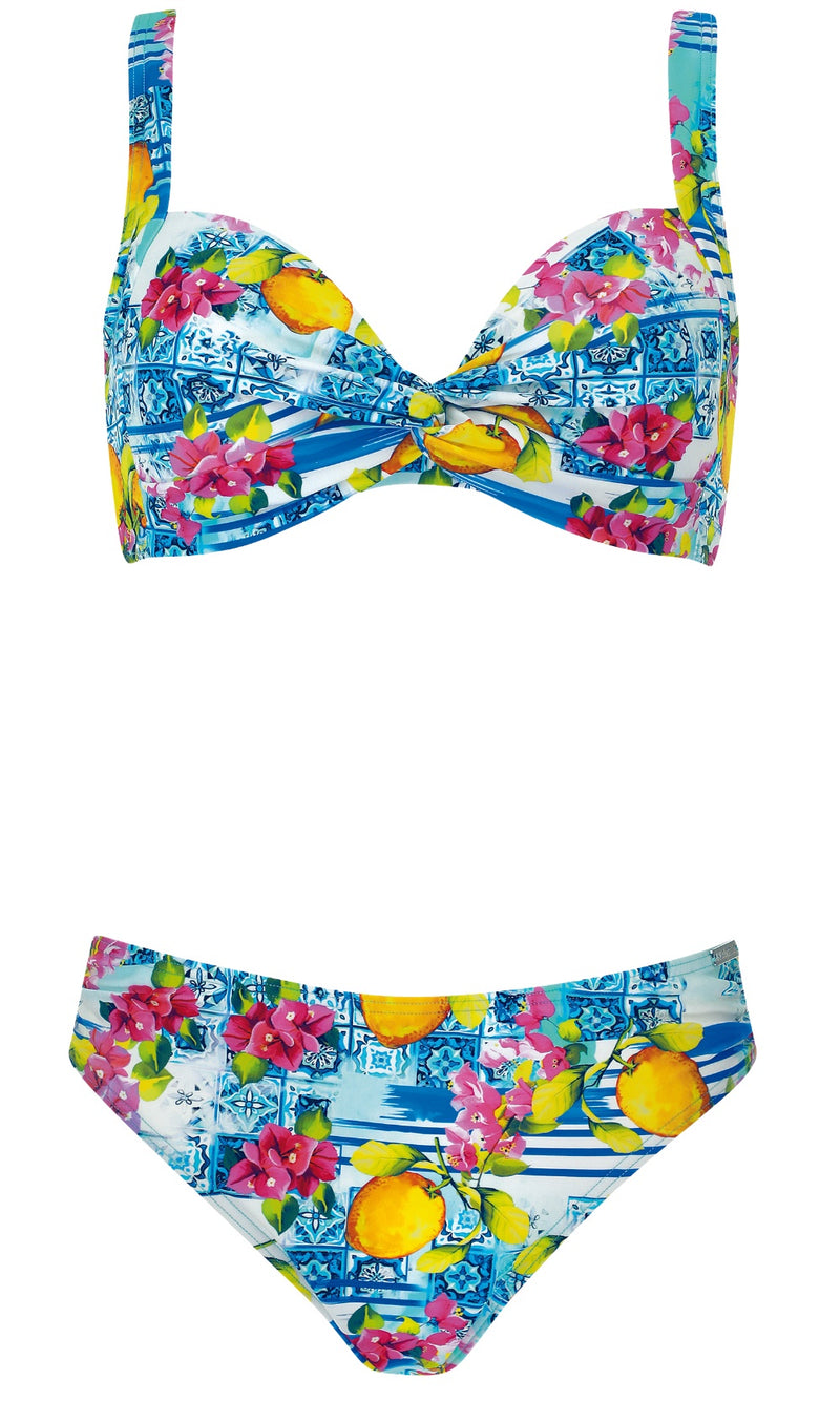 Bikini Set Citrus Coastline, Special Order B Cup to D Cup