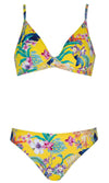 Bikini Set Floral Rouge, Special Order B Cup to F Cup
