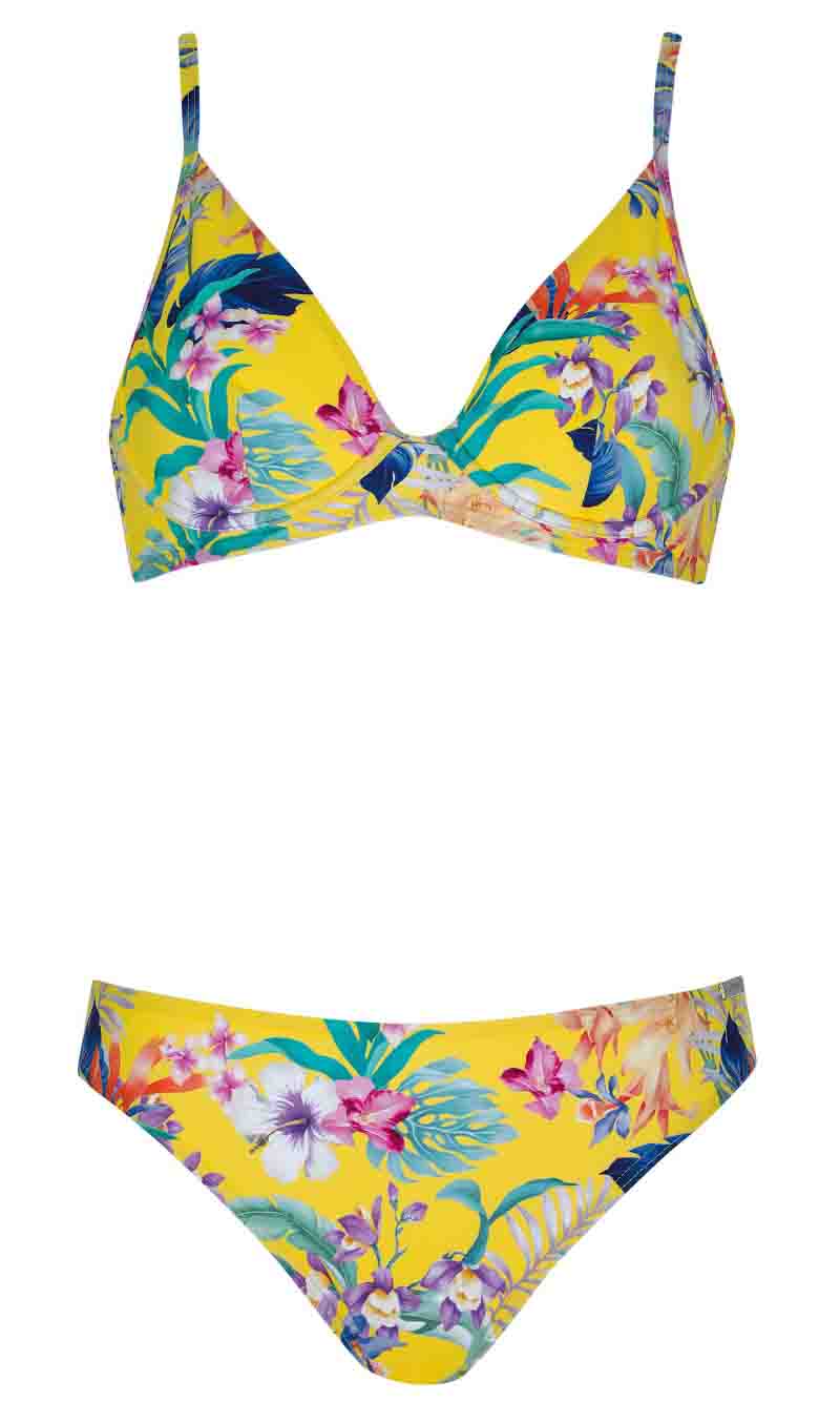 Bikini Set Floral Rouge, Special Order B Cup to F Cup