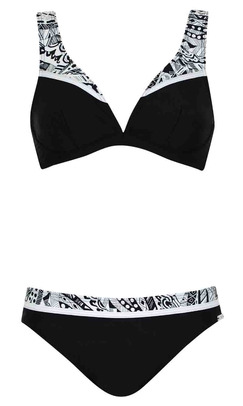 Bikini Set Noir Foliage, Special Order B Cup to G Cup