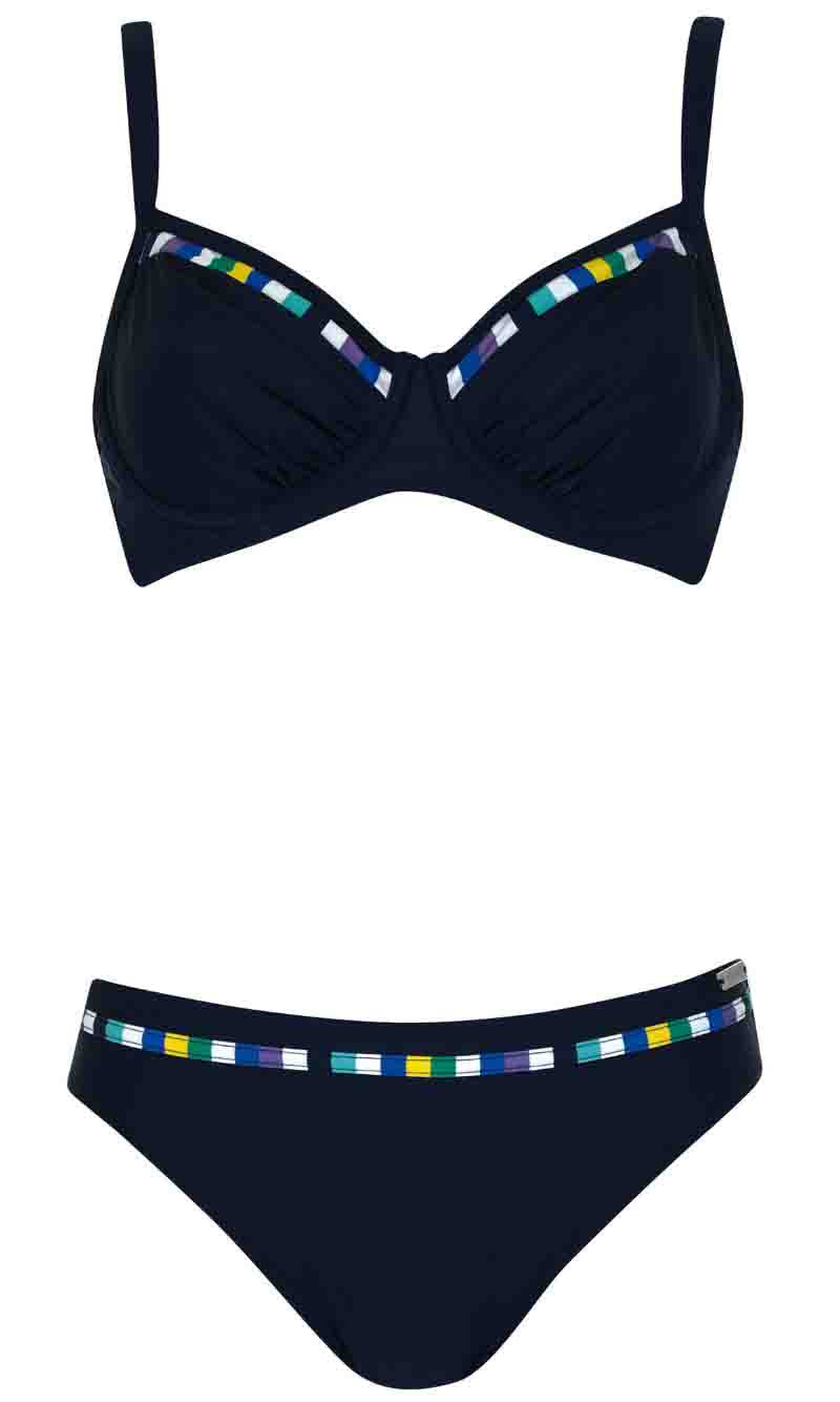 Bikini Set Spectrum Stripes, Special Order B Cup to G Cup