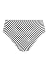 Jewel Cove Stripe Black High Waist Bikini Brief, Special Order XS - 2XL