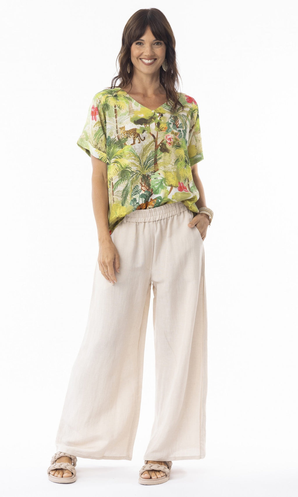 Rayon Short Sleeve Top Cecilia