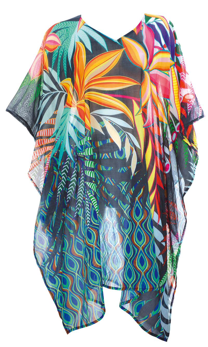 Poncho Peacock Paradise, Special Order S - 3XL