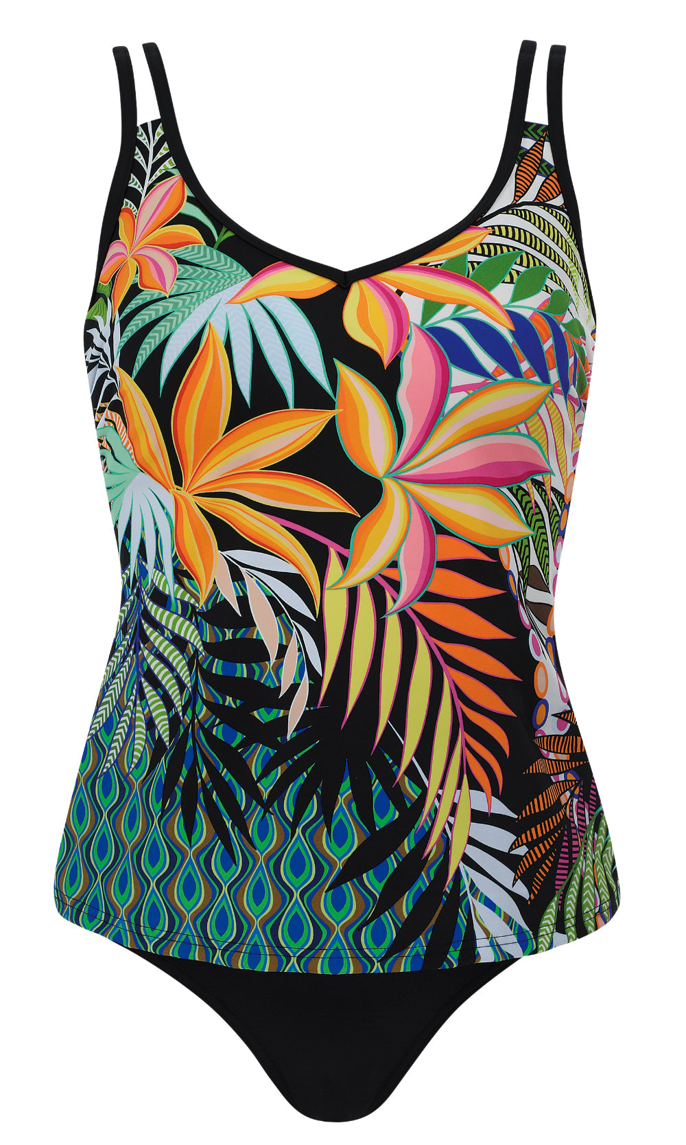 Tankini Set Peacock Paradise, Special Order B Cup to E Cup