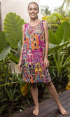 Rayon Dress Contemporary Sleeveless, More Print