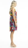 Rayon Dress Contemporary Sleeveless, More Print