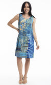 Rayon Dress Contemporary Sleeveless, More Print