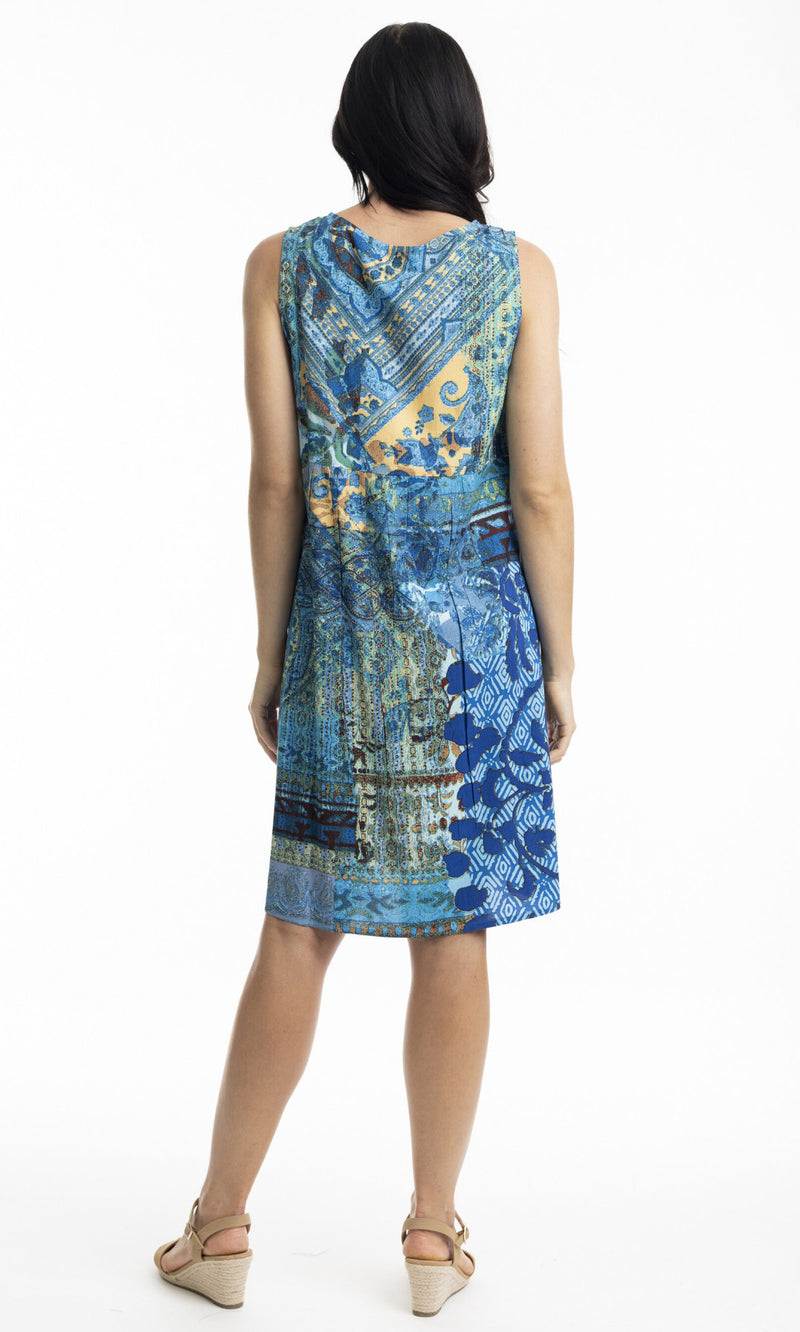 Rayon Dress Contemporary Sleeveless, More Print