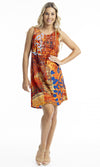 Rayon Dress Contemporary Sleeveless, More Print