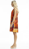 Rayon Dress Contemporary Sleeveless, More Print