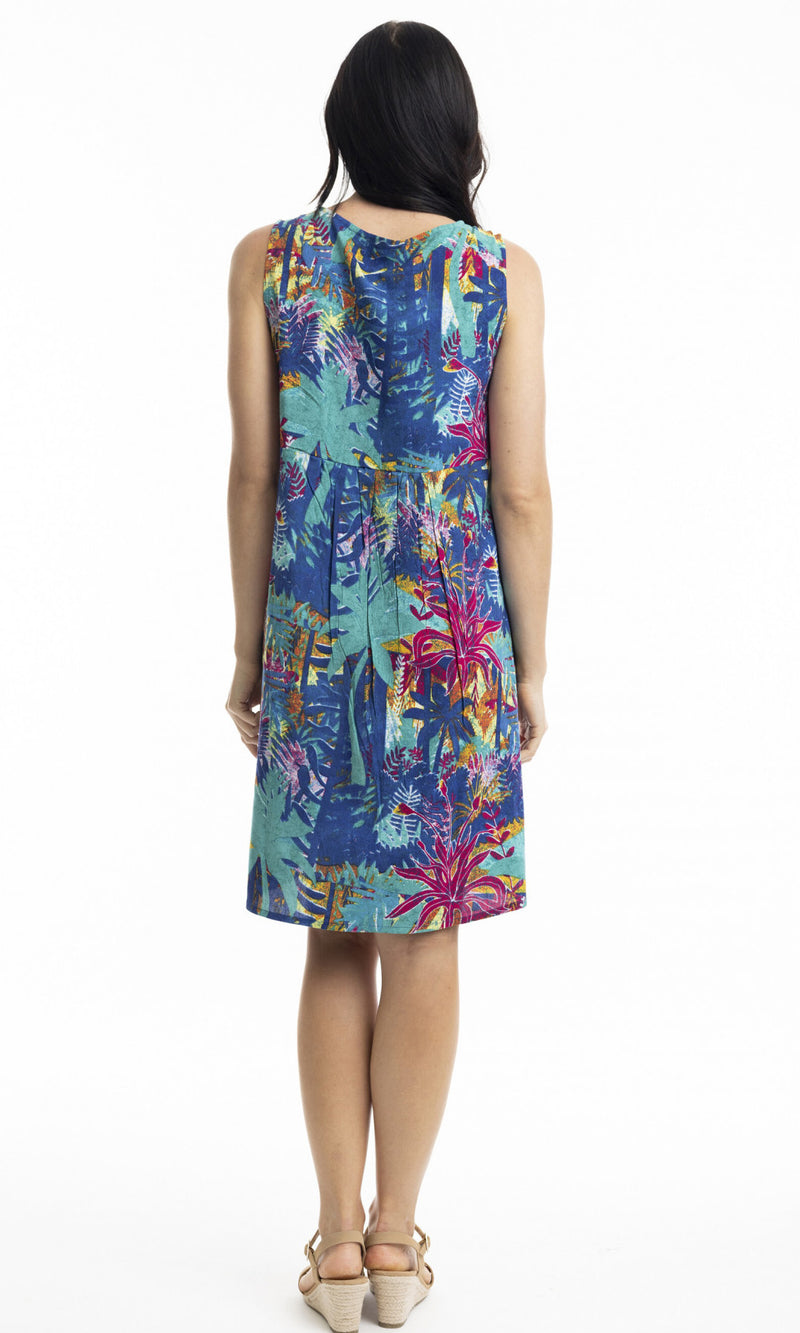 Rayon Dress Contemporary Sleeveless, More Print