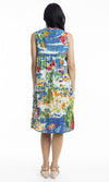 Cotton Dress V Neck Pleated, More Prints