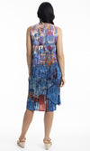 Cotton Dress V Neck Pleated, More Prints