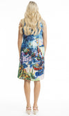 Cotton Dress V Neck Pleated, More Prints