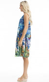 Cotton Dress V Neck Pleated, More Prints