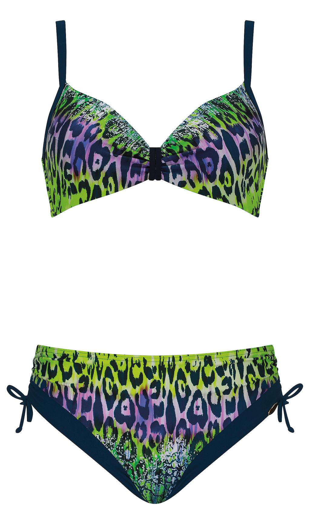 Bikini Set Green Leopard, Special Order A Cup to D Cup