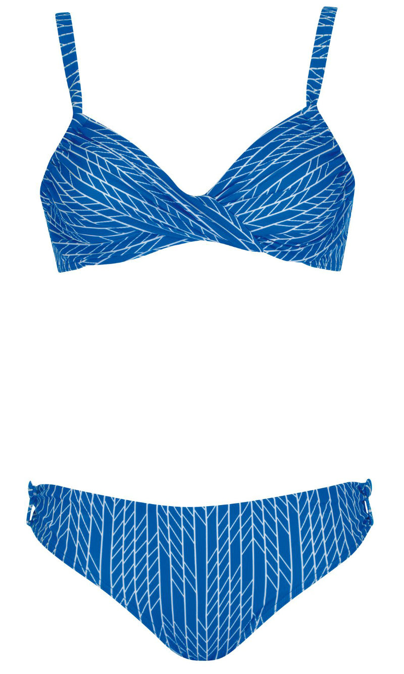Bikini Set Blue On Blue, Special Order B Cup to D Cup