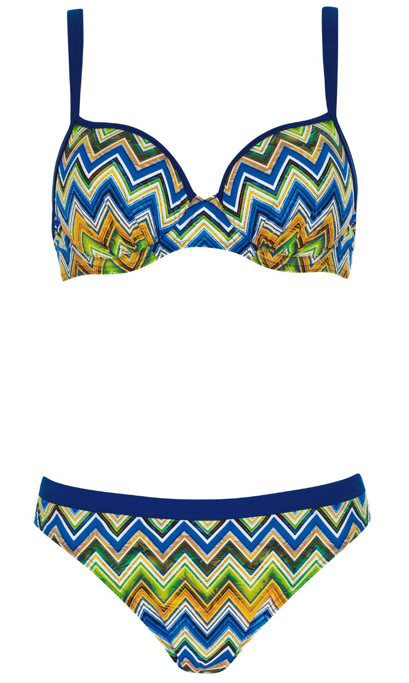 Spacer Bikini Set Geo Peacock, Special Order B Cup to E Cup