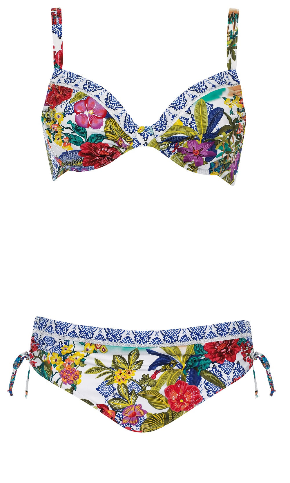 Bikini Set Floral Fiesta, Special Order B Cup to F Cup