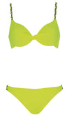 Bikini Set Long Live Lime, Special Order A Cup to F Cup