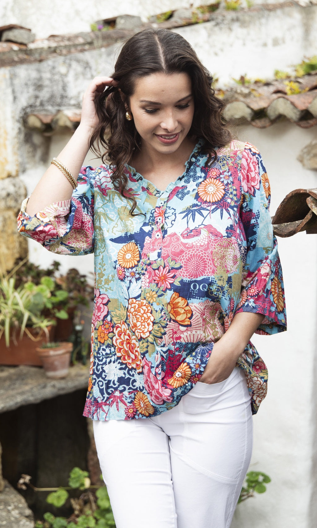 Cotton Frill Top Ikebana