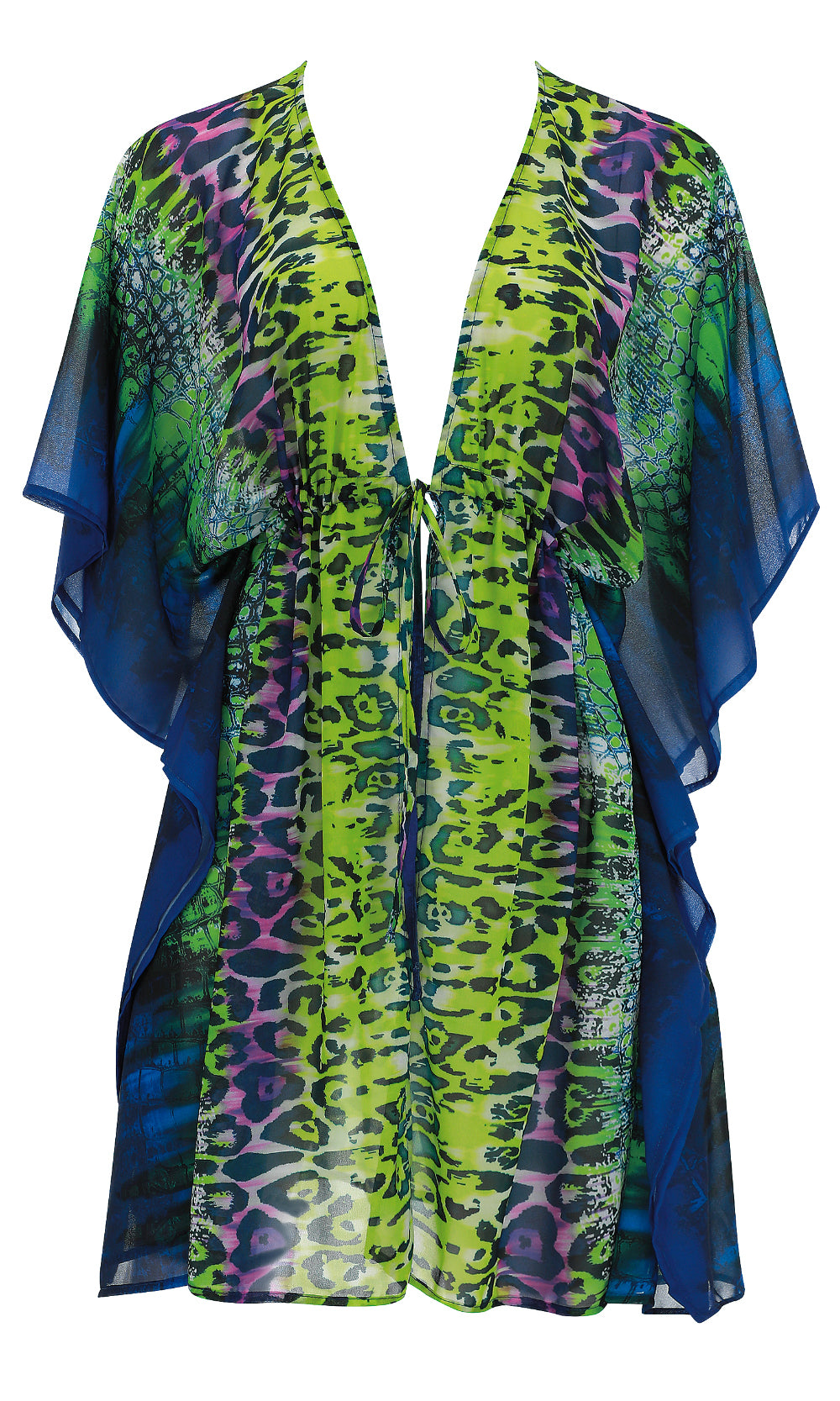 Blouse Green Leopard, Special Order S - 3XL