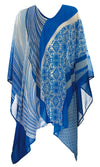 Poncho Azure Serenity, Special Order XS - 3XL