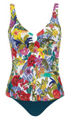 Tankini Set Floral Fiesta, Special Order B Cup to E Cup